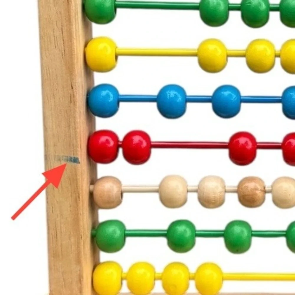 Melissa & Doug Classic Wooden Abacus‎ Counting Toy Primary Colors 493